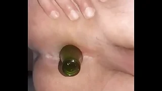 Gay desolate anal bottle